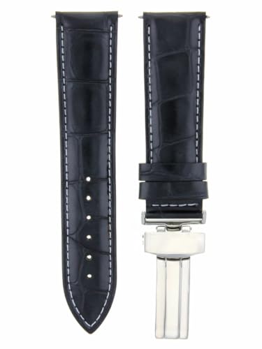 Ewatchparts 17-24MM LEATHER BAND STRAP DEPLOYMENT CLASP BUCKLE COMPATIBLE WITH IWC #1