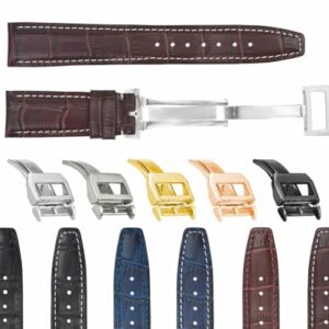 Ewatchparts 20-22MM REPLACEMENT LEATHER WATCH BAND STRAP COMPATIBLE WITH IWC PILOT PORTUGUESE TOP GUN