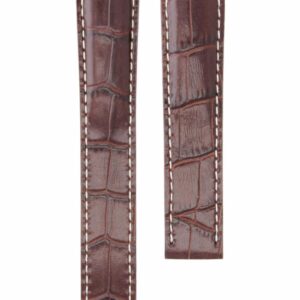 Ewatchparts 18MM LEATHER BAND STRAP COMPATIBLE WITH IWC PORTUGUESE PILOT DEPLOYMENT CLASP 18/16 BROWN