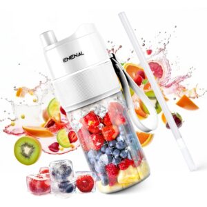 Personal Size Blender, Enenal Portable Blenders Smoothies and Shakes 5000mAh Battery, 16oz Mini Blender USB Rechargeable, Handheld Blender BPA-Free Fruit Smoothie Juicer Cup