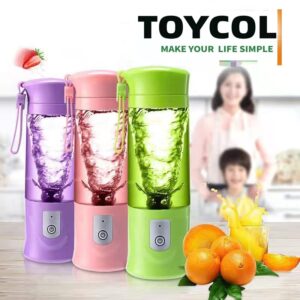 Portable Blender, Toycol Personal Size Blender for Shakes and Smoothies with 6 Ultra Sharp Blades,13.5Oz Mini Blender USB Rechargeable for Travel/Picnic/Office/Gym/Father's Day gift