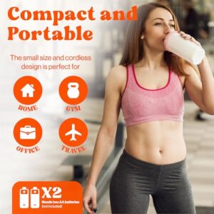 Becx Spinnstir Portable Handheld Drink Mixer for Protein Powder Pre-Workout Mushroom Coffee Greens Superfood Collagen Powder Milk Powder Hydration Packet Flavor Mixes Easy Clean Less Mess