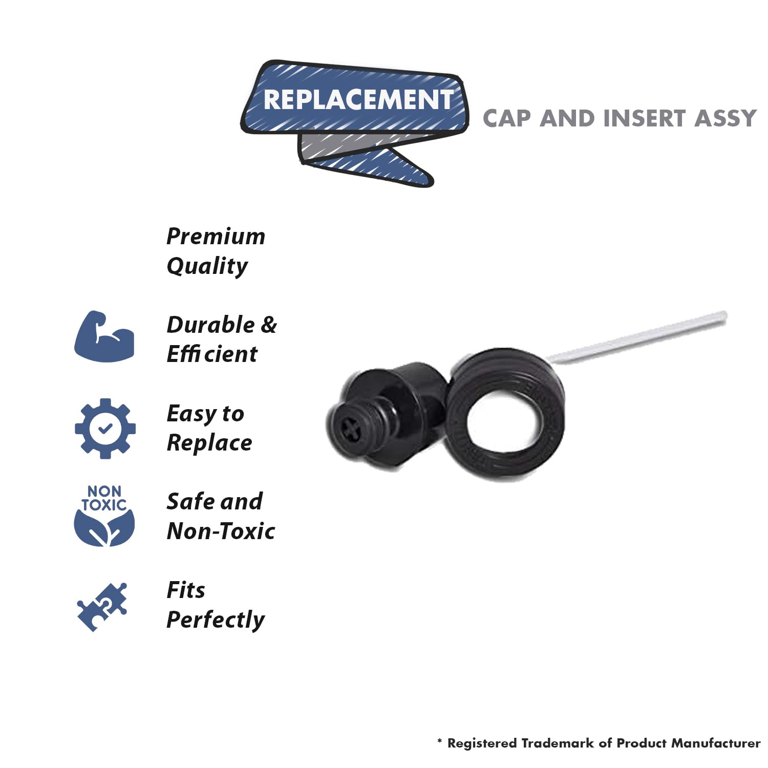 Replacement Part For Bissell 1400 Little Green Pro Vacuum Cleaner Cap And Insert Assembly # compare to part 2035014