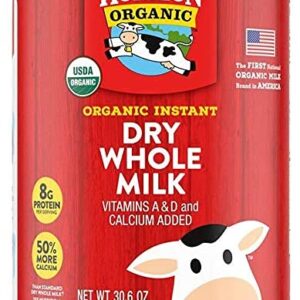 Costco Organic Dry Whole Milk 30.6OZ (1.91lbs) (1.91 Pound (Pack of 1)) (1.91 Pound (Pack of 3))