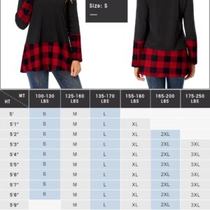 Miusey Plus Size Top,Ladies Fall Clothes for Women Cute Sweatshrits Long Sleeve Cowl Neck Pullover Sweater Juniors Flowy Top A Line Swing Henline Top and Blouse Dark Green XXXL