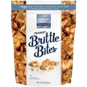 Edward Marc Chocolatier Peanut Brittle Bites, 16 oz