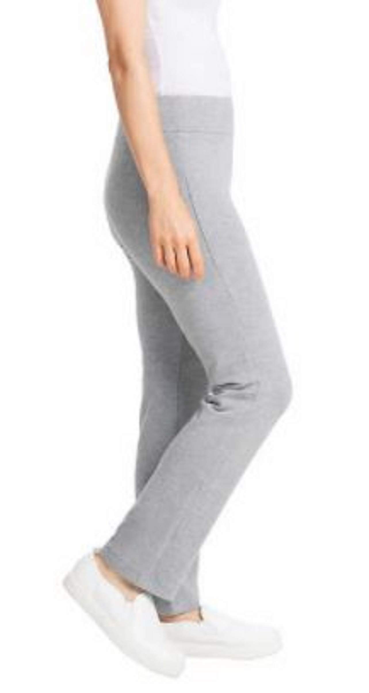 Dalia Ladies’ Pull-On Knit Pant (Heather Grey, X-Large)