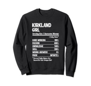 kirkland girl sweatshirt