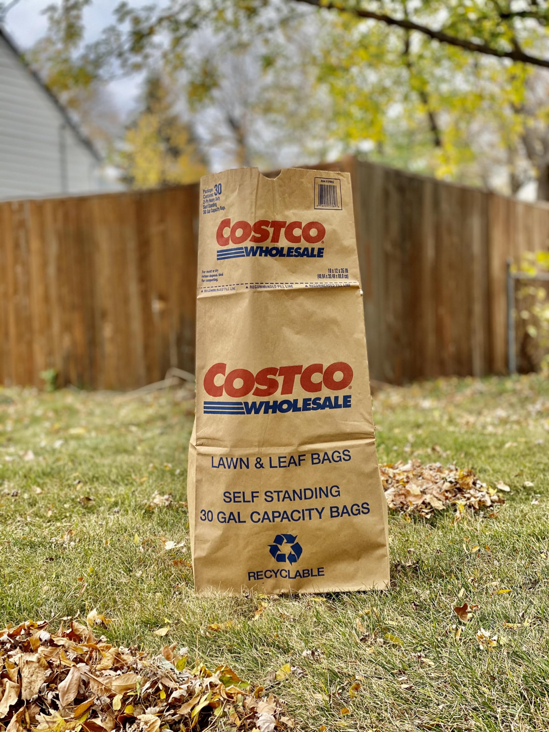 Costco Lawn and Leaf Bag 2 Ply 30 Gal 25 Ct