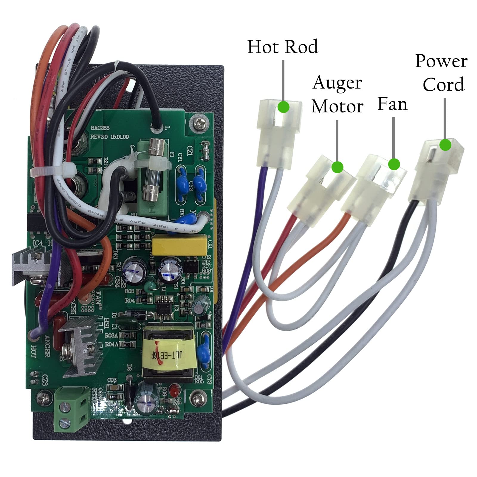 ORIGPARTS BAC448 OEM Digital Controller for Traeger Wood Pellet Grills Scout, Mesa 22 & Century 34 & Silverton(Costco Version)