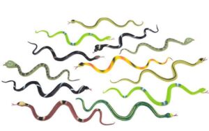 rhode island novelty 6 inch rain forest snakes set of 12