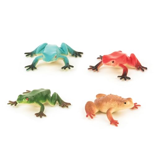 Terra by Battat – 60 Pcs Lizards Animal Tube – Realistic Plastic Animal Toys – Reptile & Amphibian Figurines – Frog, Alligator, Snake & More for Kids and Toddlers 3+