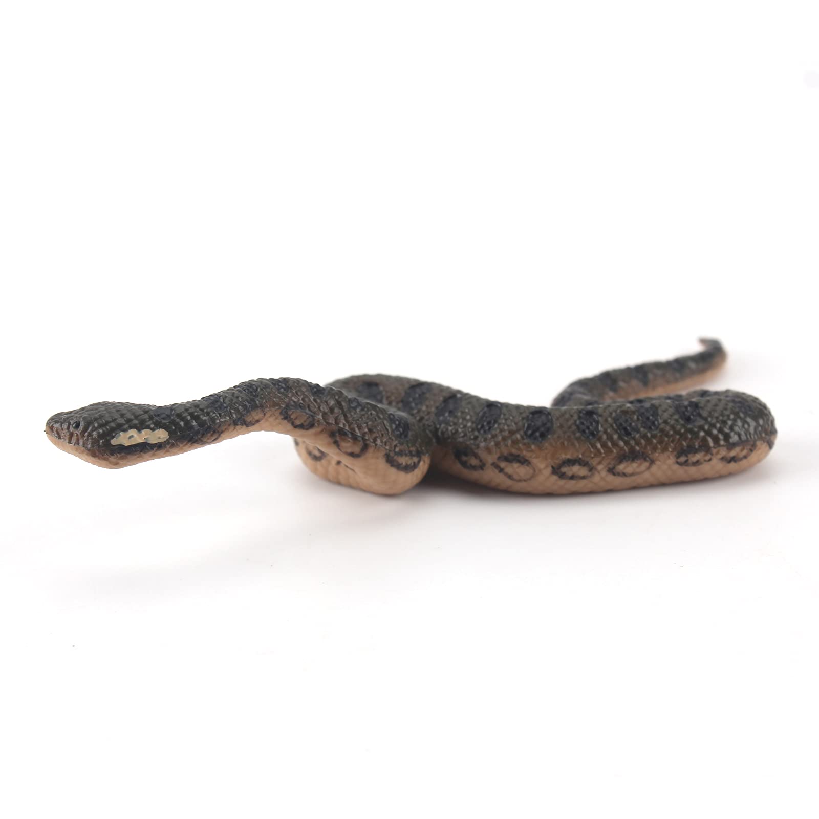 Simulation Realistic Green Anaconda Snake Wild Life Jungle Animal Action Figures Model Desktop Decoration Family Party Supplies Cake Toppers Toys for 5 6 7 8 Years Old Boys Girls Kid Toddlers