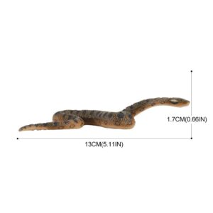 Simulation Realistic Green Anaconda Snake Wild Life Jungle Animal Action Figures Model Desktop Decoration Family Party Supplies Cake Toppers Toys for 5 6 7 8 Years Old Boys Girls Kid Toddlers