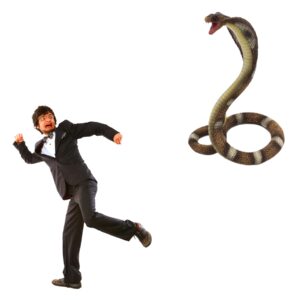 Gemini&Genius King Cobra Figurine Toy- Safari Animal Toys, Fake Snake Action Figures, Scary Snake Toy-6.5 Inches Height, or Garden Decor Scare Birds