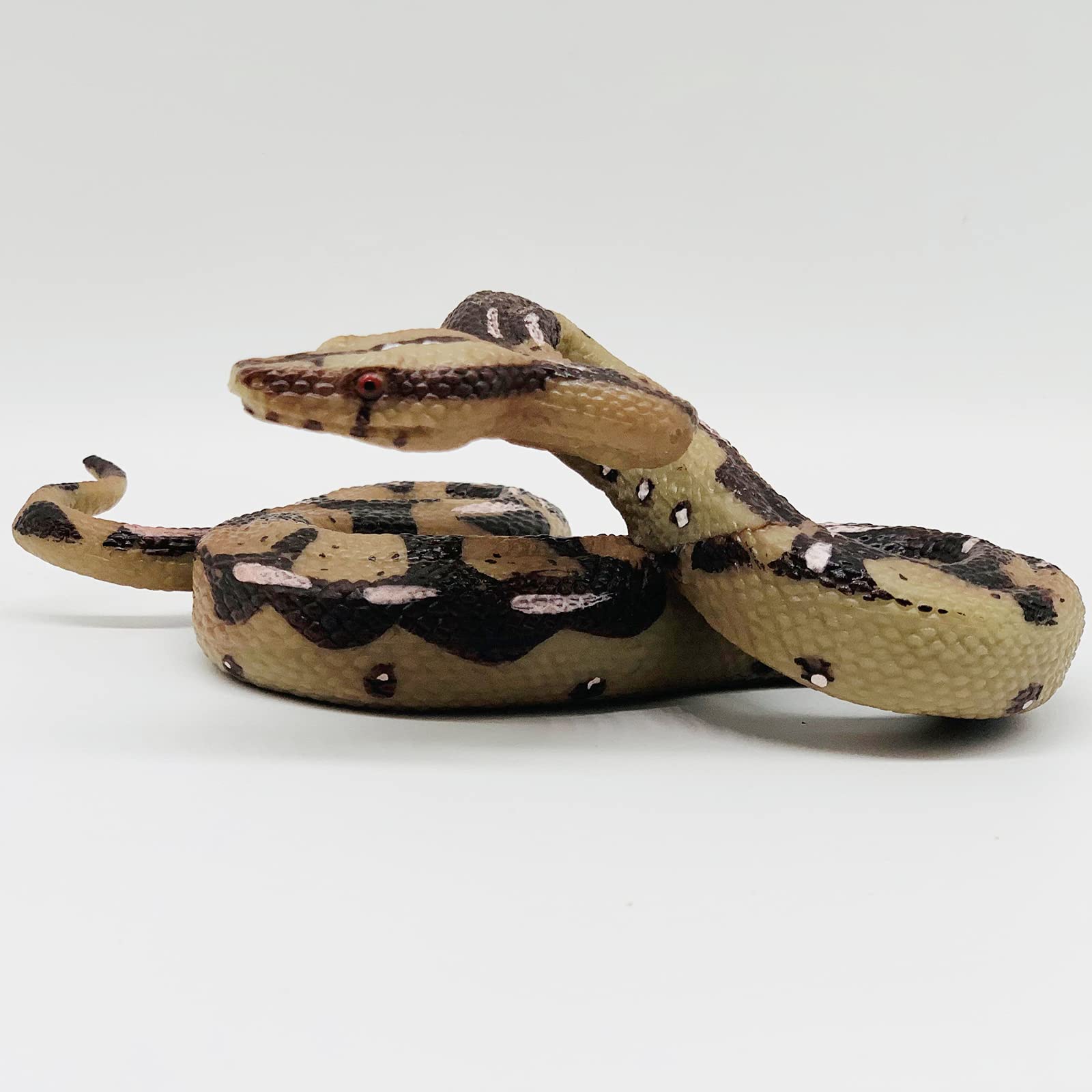 Higherbros Snake Toys Scary Prank Boa Constrictor Python Animal Figures Gag Gifts Halloween Decorations for Children's Animal Figurines Toys for Home and Garden Decorating