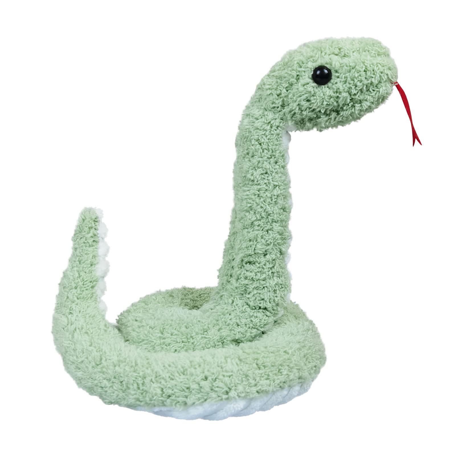 Doindute Green Plush Snake Stuffed Animal Toy, Soft Cuddly Plushie Hugger Toy for Boys & Girls, Birthday Gifts for Kids or Girlfriend, 17"