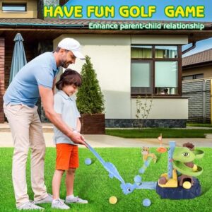 Upgraded Kids Golf Toys Set - Baby Golf Club Set Seahorse Putter,Indoor & Outdoor Mini Golf Game - Toddler Golf Set Birthday Gifts for Boys Girls 3-12