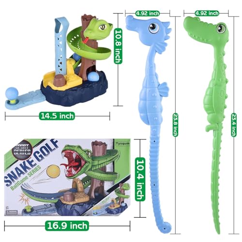 Upgraded Kids Golf Toys Set - Baby Golf Club Set Seahorse Putter,Indoor & Outdoor Mini Golf Game - Toddler Golf Set Birthday Gifts for Boys Girls 3-12