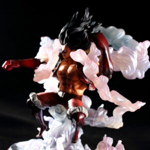 Hewufo Monkey D Luffy Gear 4 Figure Anime Snake Luffy PVC Statue Figures Collection Model Toys