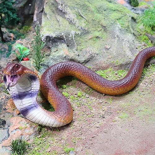 Halloween Realistic Fake Snakes Toy Scary Prank Props Soft TPR Snake Figure Decoration Spooky Durable Multifunctional Party Holiday Accessories No Deformation Halloween ornament for Cosplay Party Br