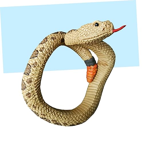 Toyvian Eco Friendly Toys Realistic Fake Snake Halloween Snake Toy Simulation Snake Bracelet Halloween Toys Scary Prank Toy for Women Halloween Party Snake Toy Model