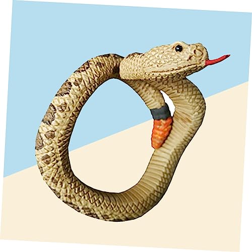 Toyvian Eco Friendly Toys Realistic Fake Snake Halloween Snake Toy Simulation Snake Bracelet Halloween Toys Scary Prank Toy for Women Halloween Party Snake Toy Model