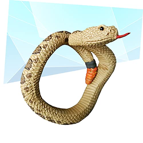 Toyvian Eco Friendly Toys Realistic Fake Snake Halloween Snake Toy Simulation Snake Bracelet Halloween Toys Scary Prank Toy for Women Halloween Party Snake Toy Model