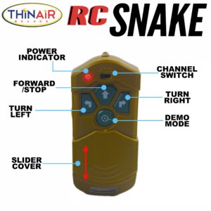 Nature Bound Remote Control Snake with Realistic Full Function Radio Control Crawling Action, Green