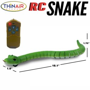 Nature Bound Remote Control Snake with Realistic Full Function Radio Control Crawling Action, Green