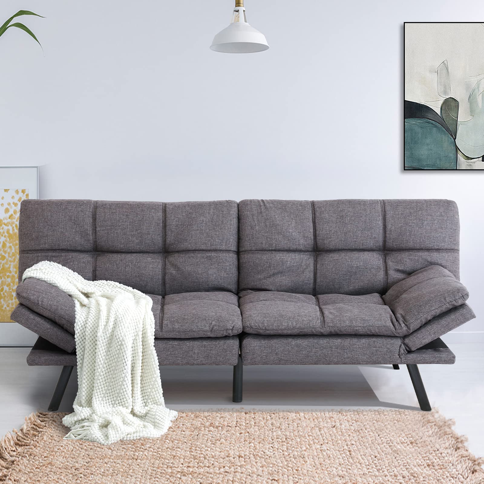 MUUEGM WXJ-Grey-267sofabed Sofabed, Medium, Grey-Update