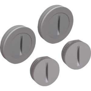 bell pcp47550gy weatherproof nonmetallic closure plug assortment 1/2 in and two 3/4 in, 4-pack, gray