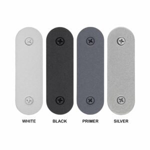 Metal Doorbell Cover Plate - Doorbell Blanking Plate - No Patching Holes - Cover Up Old Doorbell Wires - Made in USA (Silver)