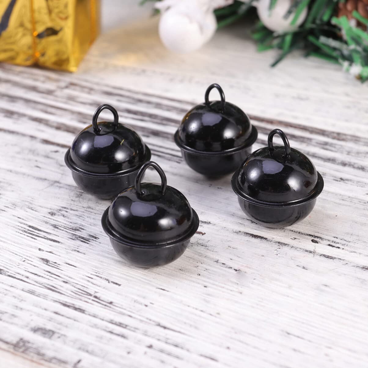 50pcs Metal Jingle Bell Metal Round Mini Bells Jewelry Ornaments for Wind Chimes DIY Party Decoration 22mm