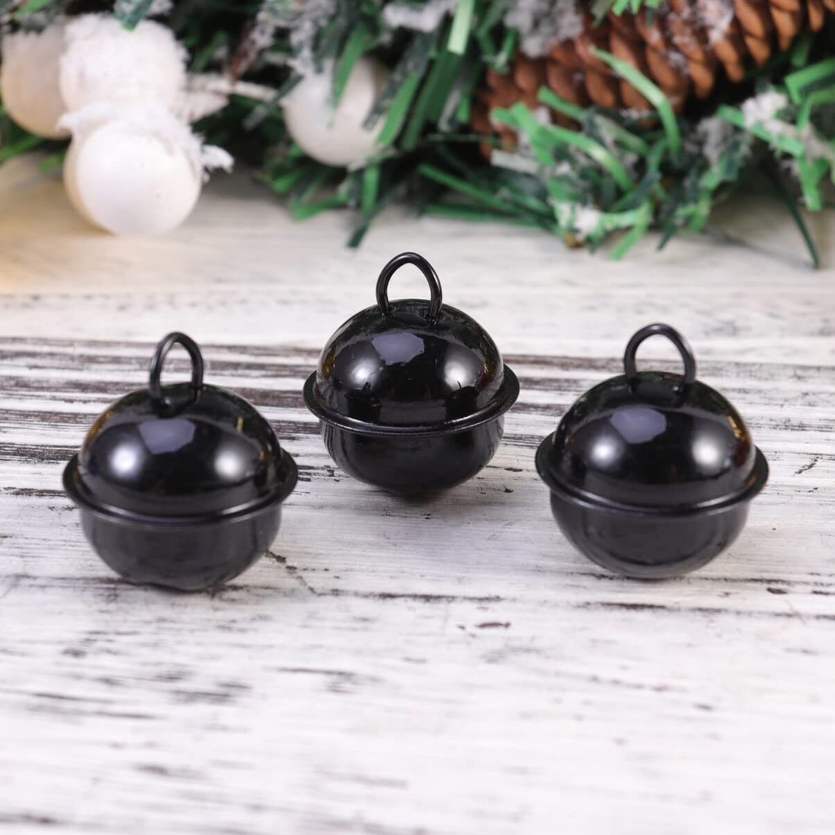 50pcs Metal Jingle Bell Metal Round Mini Bells Jewelry Ornaments for Wind Chimes DIY Party Decoration 22mm