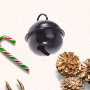 50pcs Metal Jingle Bell Metal Round Mini Bells Jewelry Ornaments for Wind Chimes DIY Party Decoration 22mm