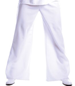 underwraps costumes men's plus-size bell bottom pant, white, xx-large