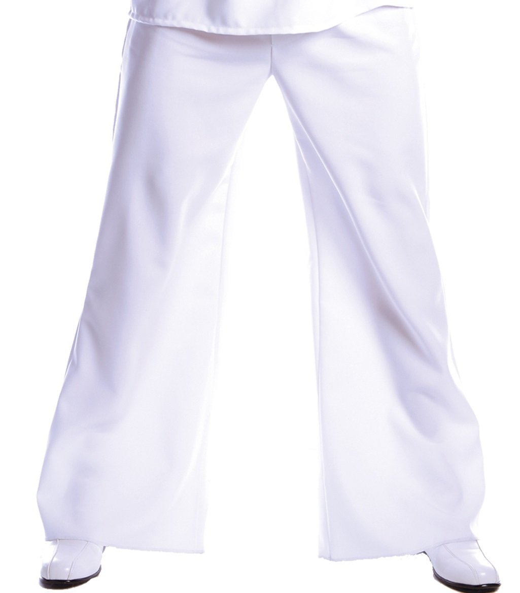 Underwraps Costumes Men's Plus-Size Bell Bottom Pant, White, XX-Large