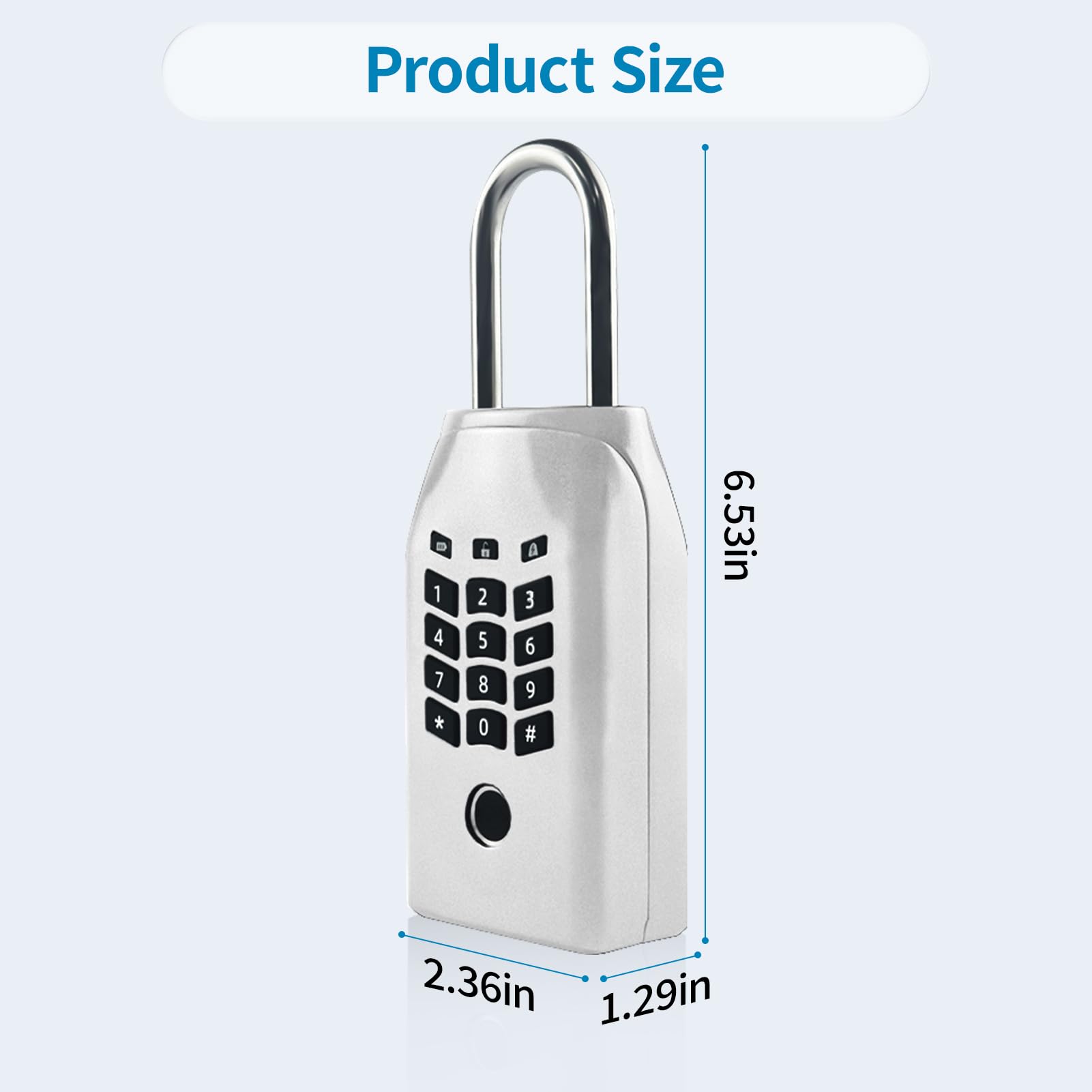 KENRONE Fingerprint Key Lock Box,App Controlled Combination Lock for House Keys,Lock Box for Outside Enhanced Security with Fingerprint Recognition