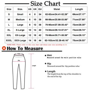 SMIDOW Amazon Coupons and Promo Codes Bell Bottom Pants for Women Women's Cotton Linen Capris Knee Length Pants Trousers Folded Hem Paper Bag Linen Pants with Pockets Cropped Pants Khaki 3XL