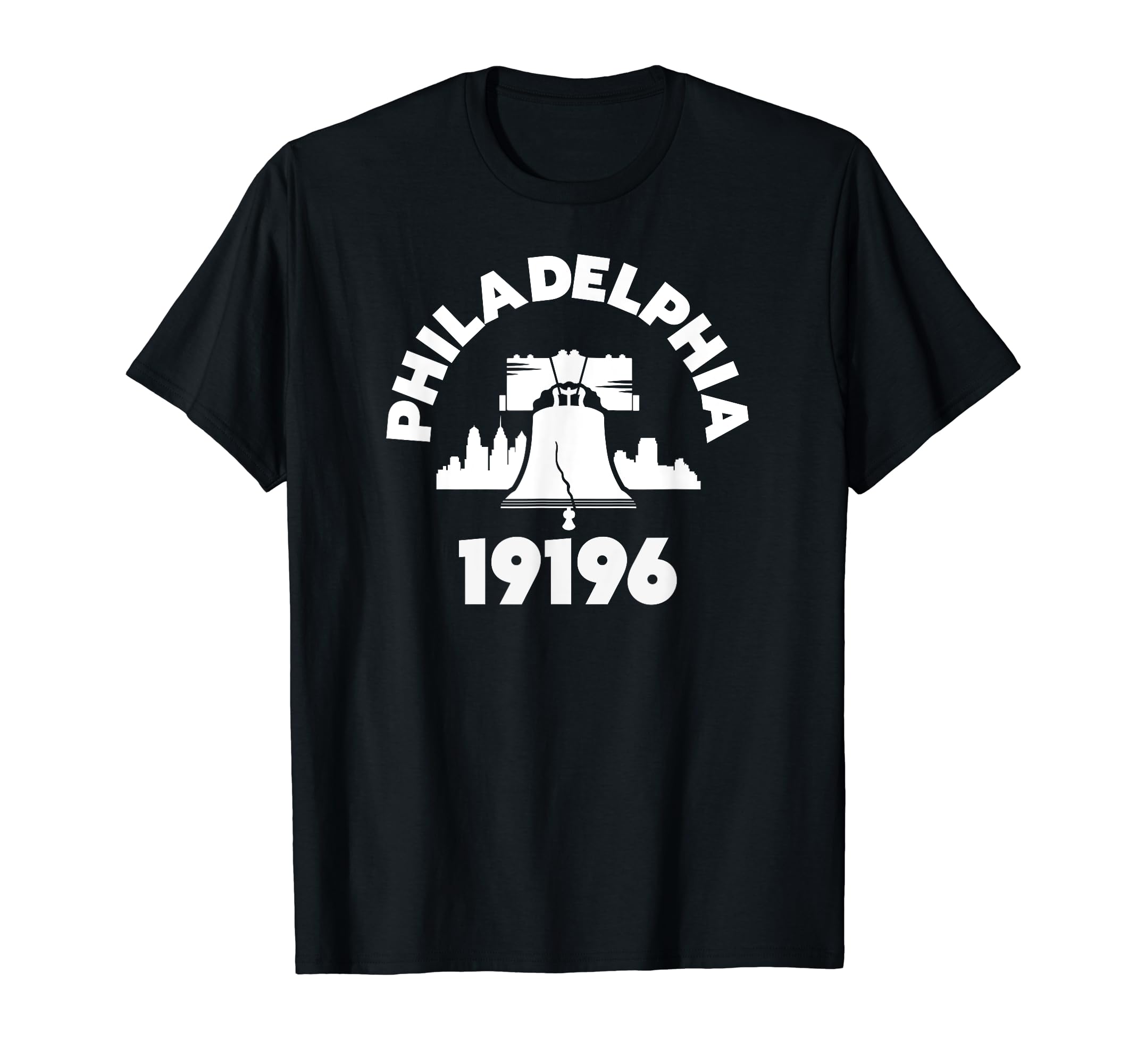 Philly Neighborhood 19196 Zip Code Philadelphia Liberty Bell T-Shirt