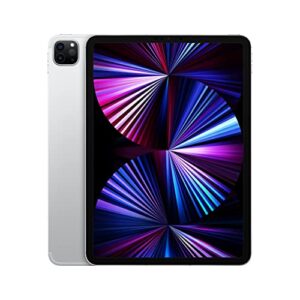 2021 apple ipad pro (11-inch, wi-fi + cellular, 128gb) - silver (renewed premium)