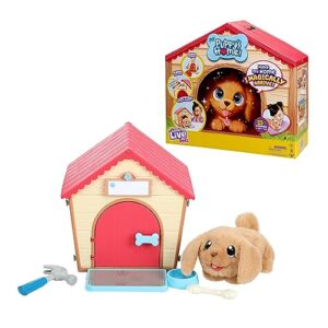 Little Live Pets My Puppy Interactive Plush Toy & Kennel. 25+ Sounds & Reactions. Name Your Puppy and Surprise! It Appears! Gifts for Kids Ages 5+