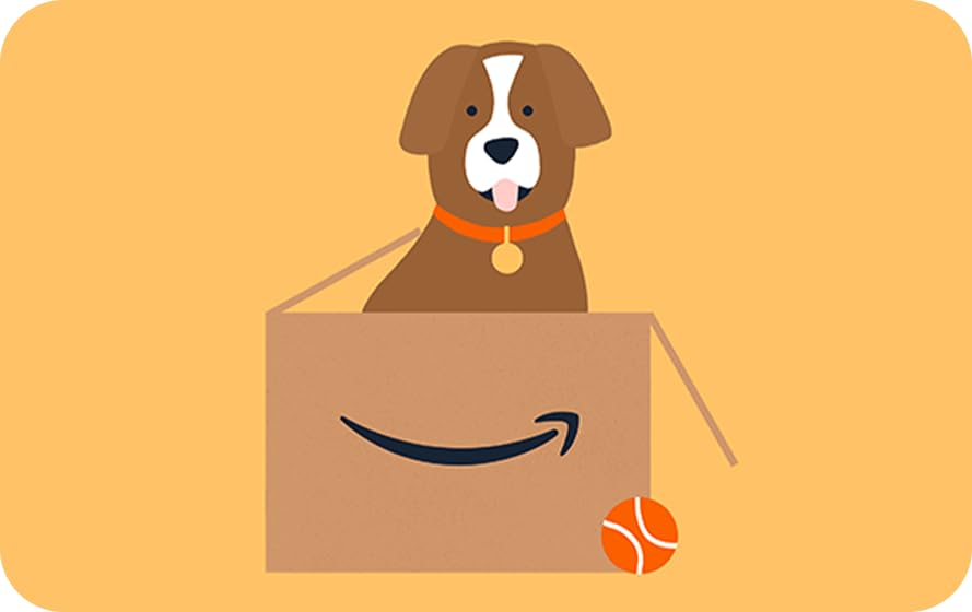 Amazon eGift Card - Dog-with-a-box - Gift Card