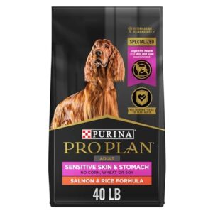 purina pro plan sensitive skin and stomach dog food salmon and rice formula - 40 lb. bag