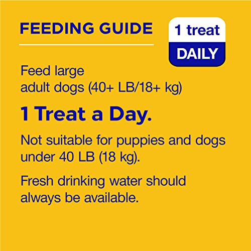 PEDIGREE DENTASTIX Large Dog Dental Treats Beef Flavor Dental Bones, 1.72 lb. Pack (32 Treats)