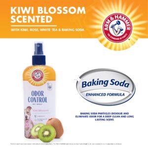 Arm & Hammer for Pets Super Deodorizing Spray for Dogs | Best Odor Eliminating Spray for All Dogs & Puppies | Fresh Kiwi Blossom Scent That Smells Great, 8 Ounces