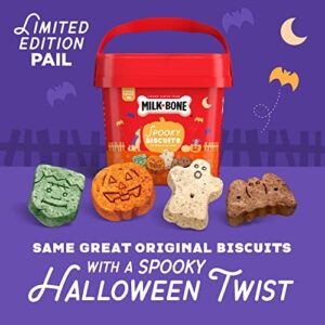 Milk-Bone Limited Edition Halloween Spooky Biscuit Dog Treats, 24 Ounce Pail