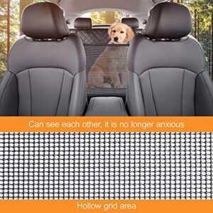 GXT Dog Back Seat Cover Protector for Cars SUV and Trucks with Mesh Window, Scratchproof Nonslip and Waterproof Material(Black)