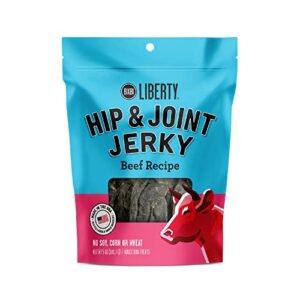 BIXBI Liberty Functional Healthy Hip And Joint Dog Jerky Treats, Beef Recipe, 5 Ounce